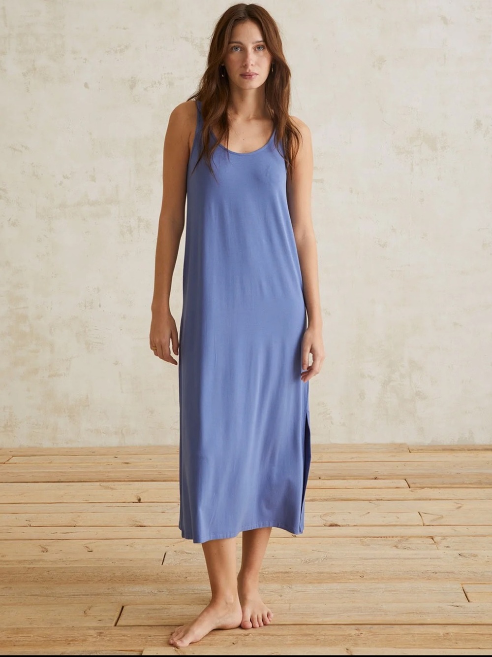 Yerse Blue Tank Dress